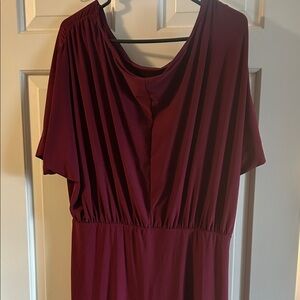 Seven7 Deep Red Midi Dress
